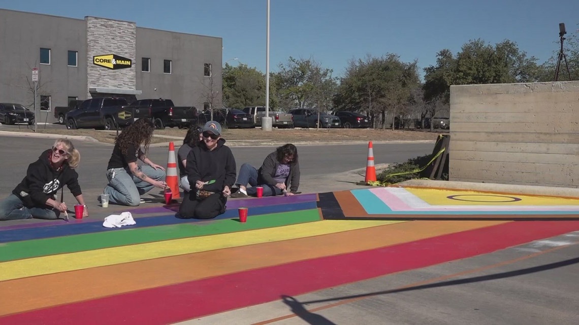 'An act of resistance': As one rainbow crosswalk goes away, another sprouts in San Antonio