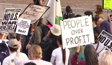 Phoenix protesters oppose U.S. military strike in Venezuela; native calls it ‘historic’