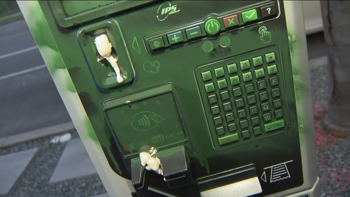 Vandalized parking meters as frustration boils over in Bankers Hill