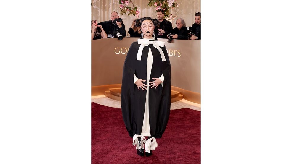 BEVERLY HILLS, CALIFORNIA - JANUARY 11: (FOR EDITORIAL USE ONLY) Audrey Nuna attends the 83rd Annual Golden Globe Awards at The Beverly Hilton on January 11, 2026 in Beverly Hills, California. (Photo by Monica Schipper/Getty Images)