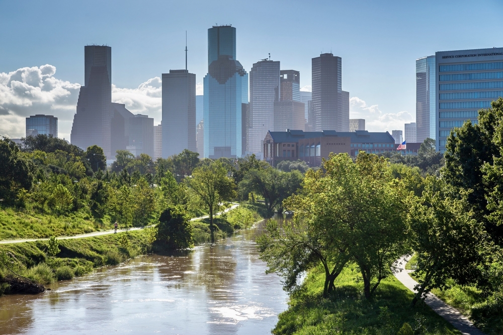 Houston has multiple walking and biking trails located throughout the Heights, River Oaks and Montrose areas. (Courtesy Buffalo Bayou Partnership)