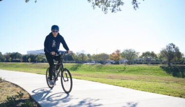 Residents near the Brays Bayou Greenway Trail can use the park and trail system for recreation, such as walking and biking, as well as for accessibility to nearby amenities. (Jamaal Ellis/Community Impact)
