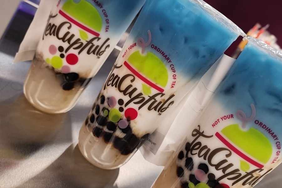 A photo of 3 specialty drinks from TeaCupFuls