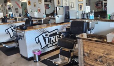 The Houston-based barbershop provides a range of services, including haircuts, kids cuts, beard care, nail care and waxings. (Catherine White/Community Impact)