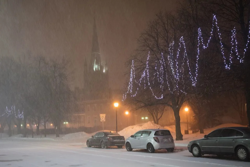Getty Trois-Rivières, Quebec in the winter