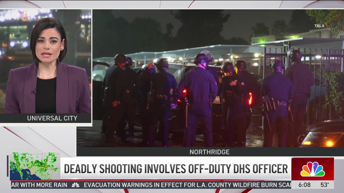 Deadly Northridge shooting involved off-duty DHS officer – NBC Los Angeles