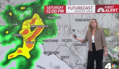 Wet weather sticks around through the weekend – NBC Los Angeles