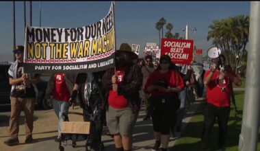 Protesters rally in San Diego to mark one year of Trump’s term – NBC 7 San Diego