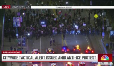 Citywide tactical alert issued amid anti-ICE protest in downtown LA – NBC Los Angeles