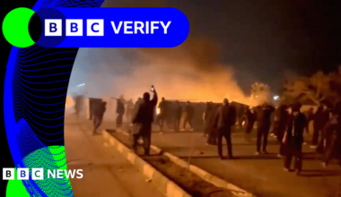 BBC Verify Live: Verifying videos of clashes and casualties from Iran protests