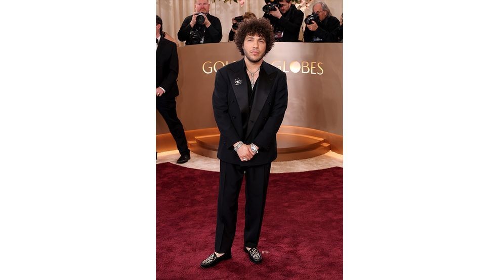 BEVERLY HILLS, CALIFORNIA - JANUARY 11: (FOR EDITORIAL USE ONLY) Benny Blanco attends the 83rd Annual Golden Globe Awards at The Beverly Hilton on January 11, 2026 in Beverly Hills, California. (Photo by Monica Schipper/Getty Images)