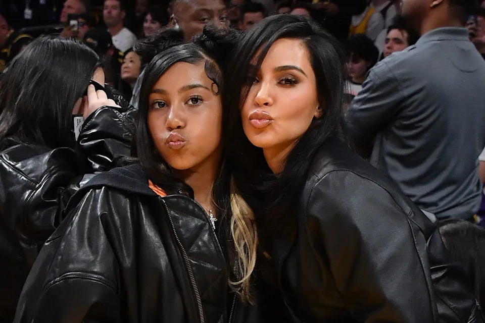 North West and Kim Kardashian in 2024 Allen Berezovsky/Getty