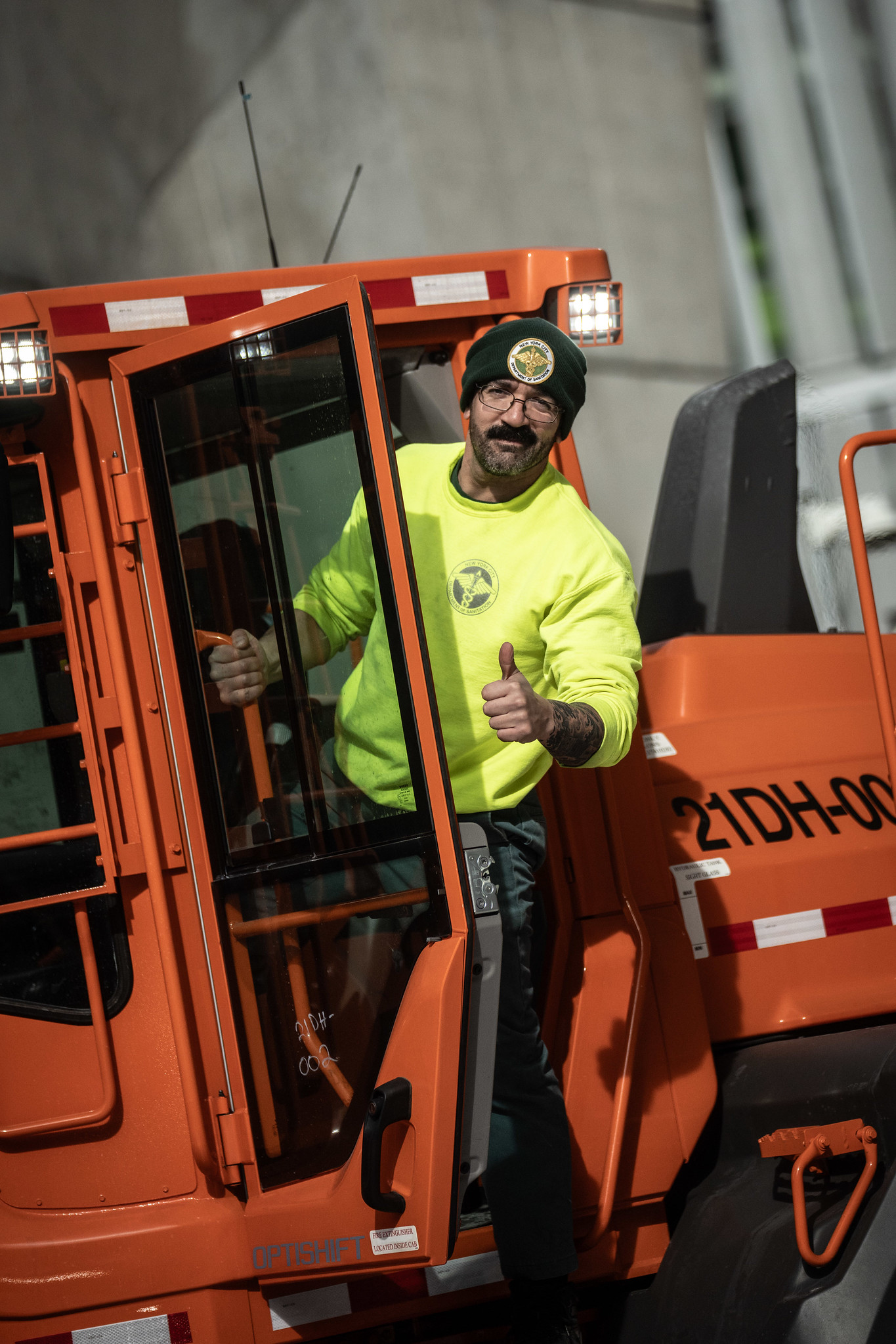snow plow in new york city