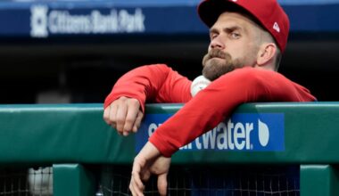 Bryce Harper saw the fewest pitches in the strike zone of any hitter in baseball who qualified for the batting title last season.