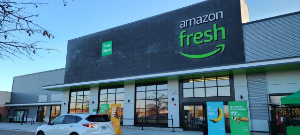 A Chicago man has been charged with stealing more than $2,000 in liquor Tuesday from the Amazon Fresh store on Ogden Avenue in Naperville.