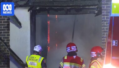 Man dies after ferocious fire at disability support home in south-west Sydney