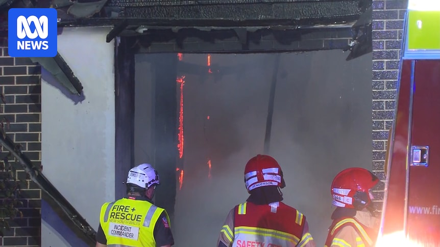 Man dies after ferocious fire at disability support home in south-west Sydney