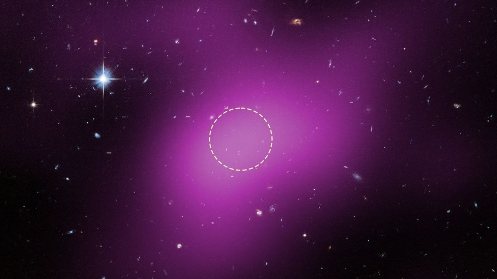 The location of Cloud 9, a "failed galaxy" packed with gas and dark matter but absent of stars