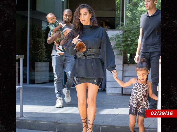 kim kardashian kanye west kids getty