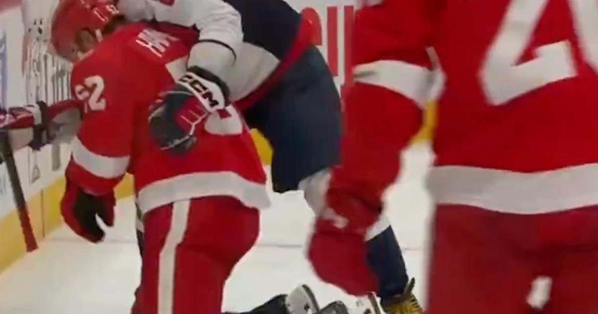Alex Ovechkin rushes to help after Travis Hamonic suffers skate blade cut