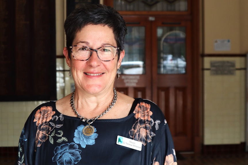 Headshot of Cassowary Coat Mayor, Teresa Millwood, who is wearing glasses and smiling at the camera.