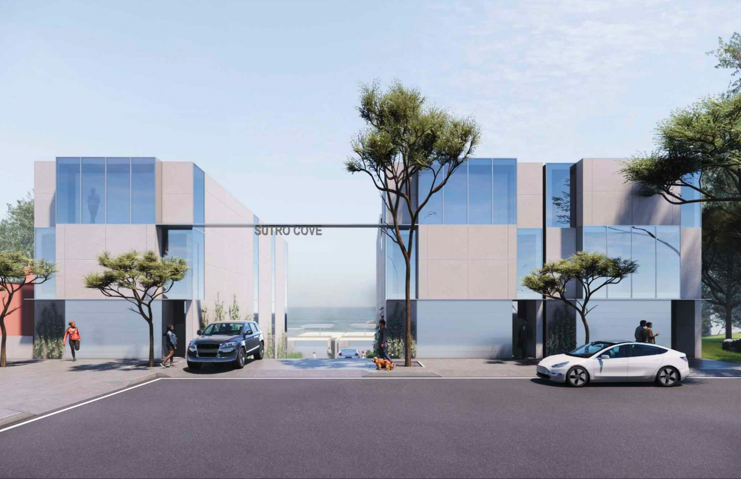 645 48th Avenue street view, rendering by Stanley Saitowitz Natoma Architects