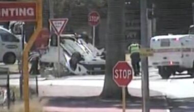 Perth traffic: Woman taken to RPH after vehicle rollover on Albany Highway at Greenfield Street in Cannington
