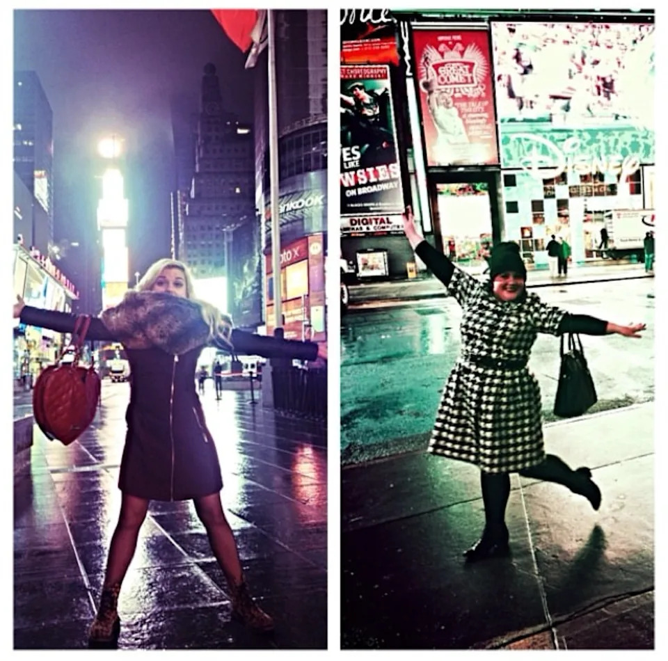 2014 photos in Times Square during Polar Vortex