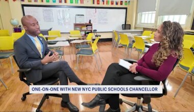 News 12 | Brooklyn | 1-on-1 interview with new NYC Schools chancellor outlines early priorities