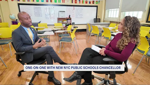 News 12 | Brooklyn | 1-on-1 interview with new NYC Schools chancellor outlines early priorities