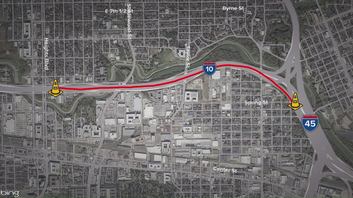 TxDOT shares update on I-10 White Oak Bayou project west of downtown Houston