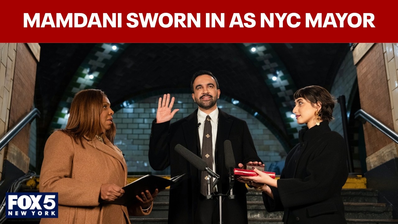 Zohran Mamdani sworn in as New York City mayor