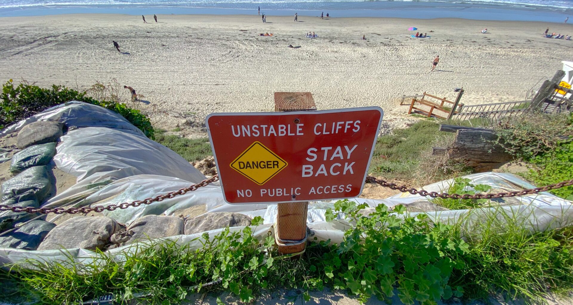 Bluff erosion ongoing issue in Pacific Beach, north of Crystal Pier