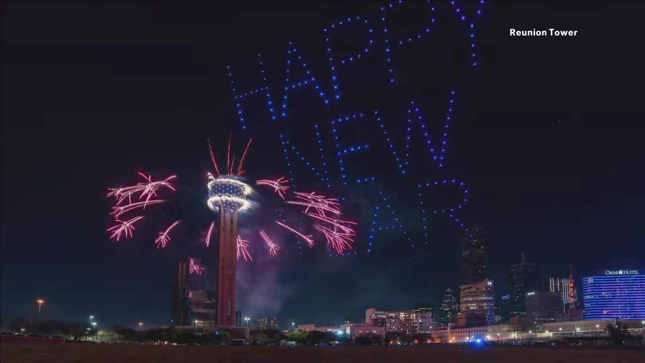 LIVE: Dallas New Year's Eve fireworks, celebration