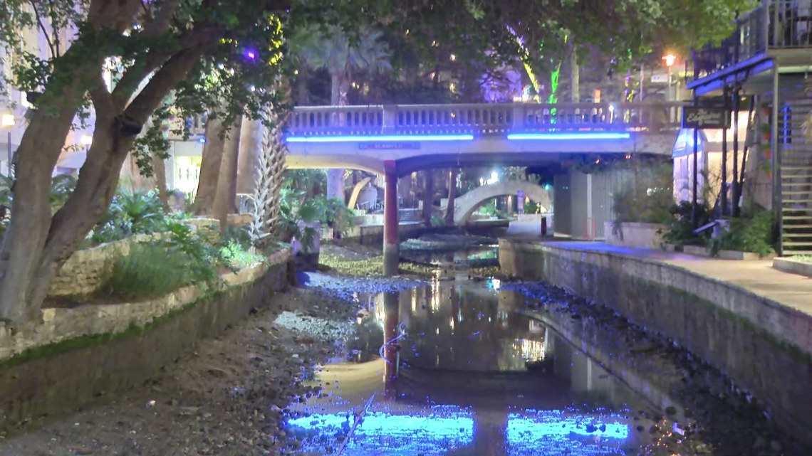 River Walk drained for routine cleanup, inspections in downtown San Antonio