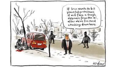 The arguments for and against royal commission cartoon