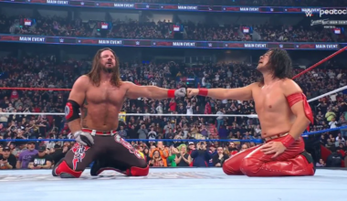 AJ Styles and Shinsuke Nakamura had a moment after their final match