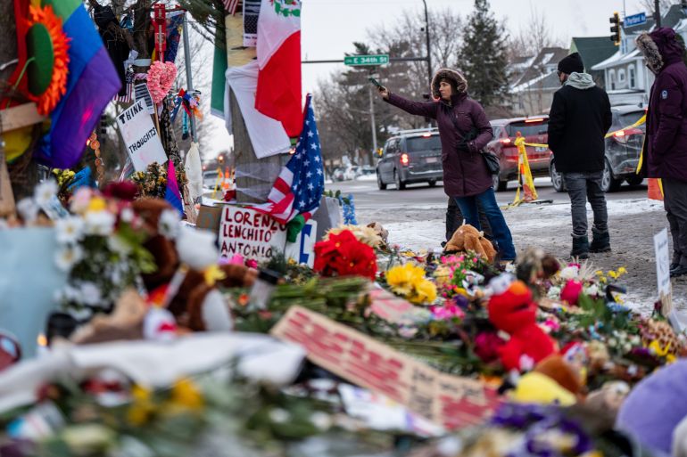 A memorial for Renee Nicole Good in Minneapolis