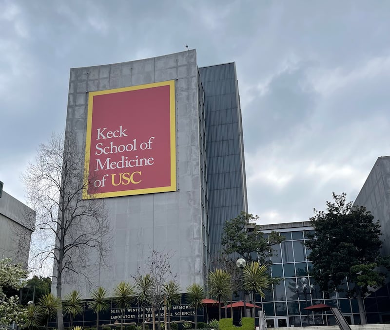 USC Keck School of Medicine Pharmacy building on the Health Sciences Campus.