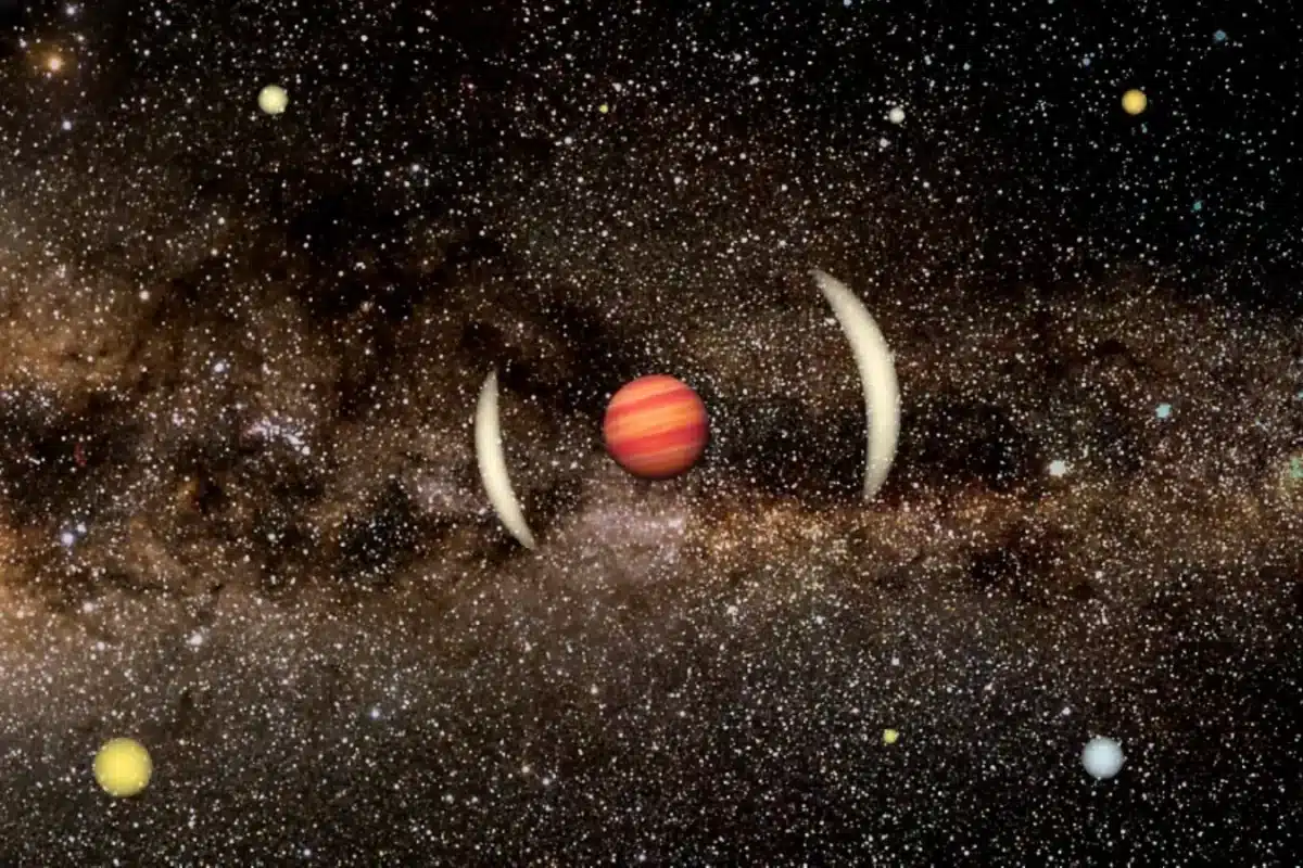 Artist’s Impression Of A Rogue Planet Distorting Starlight Through Gravitational Lensing