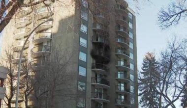 Battery believed to have caused Edmonton apartment fire that displaced dozens