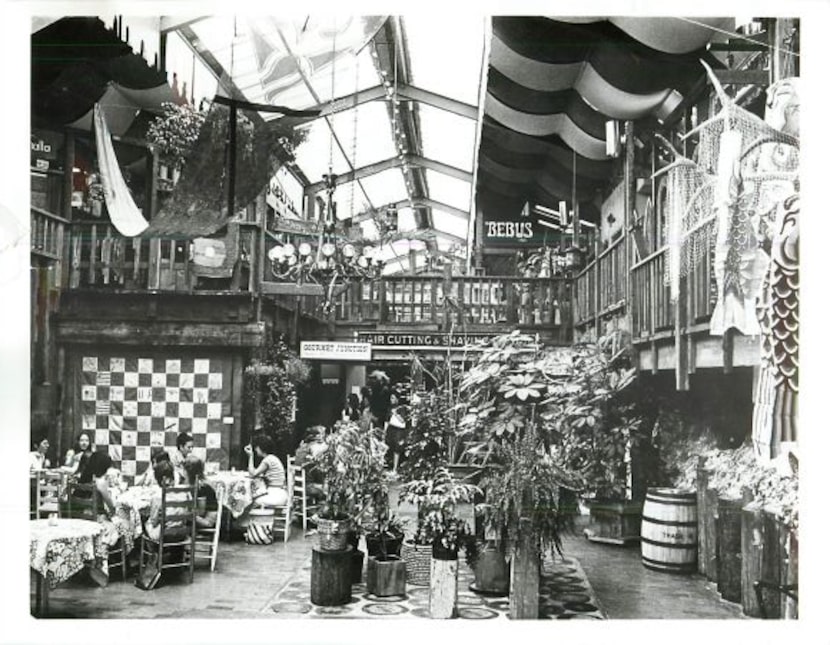 Interior of the Olla Podrida marketplace.