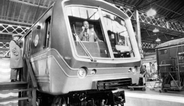 Transit car arrives for demonstration