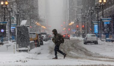 Slick roads in store as more snow sweeps across the Chicago area