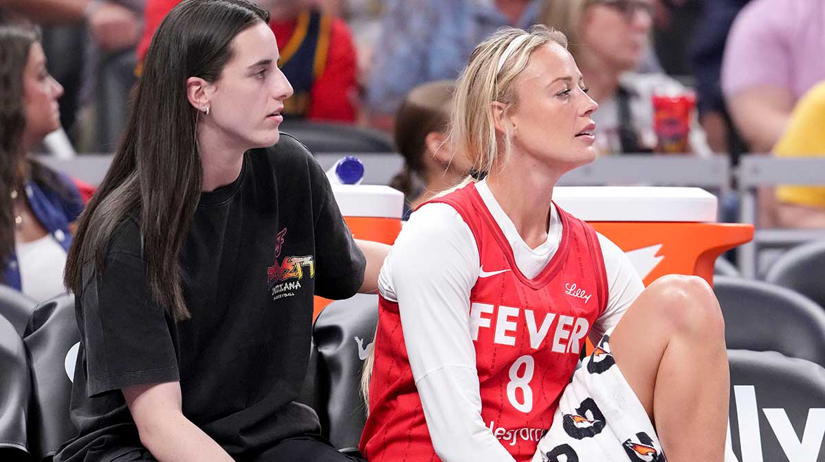 WNBA player Sophie Cunningham with the Indiana Fever in 2025.