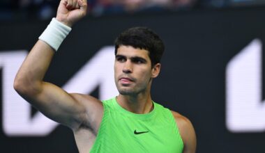 Carlos Alcaraz reaches first Australian Open final after escaping Alexander Zverev in seesaw match