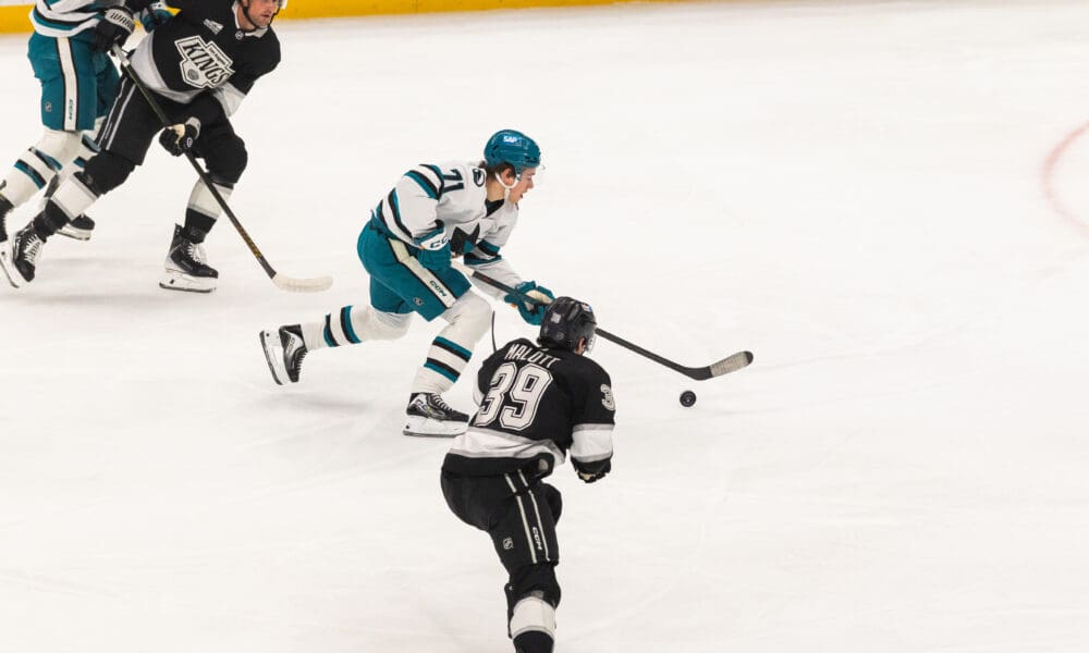 Celebrini Ties Game Late With Highlight-Reel Strike, Sharks Win 4-3 in OT