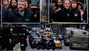 DOT commissioner Mike Flynn announces bus lane extension on NYC's Madison Avenue