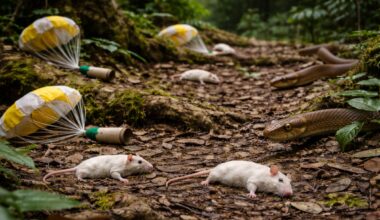 The US is using 2.000 rats given paracetamol to reduce invasive snakes in forests and protect wildlife and the power grid.