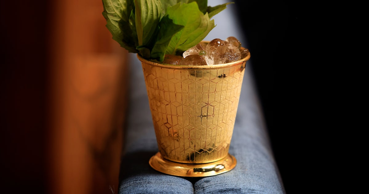 Inside moody, new Dallas bar 1519 Main